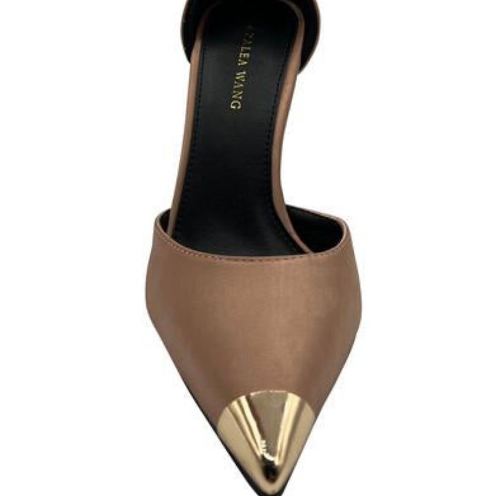 AZALEA WANG " THE BOWING BEAUTIFUL " CLASSIC TAN STILETTO ( BRAND NEW !! - Picture 2 of 5